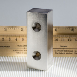 Neodym-Quadermagnet 80x30x25 N 80 °C, VMM5-N38