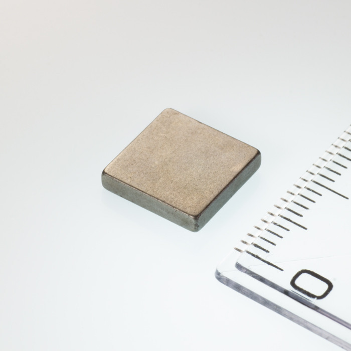 Neodym-Quadermagnet 10x10x2 P  80 °C, VMM5-N38