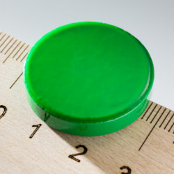 Farbiger Magnet rund Dm.26x5 grün