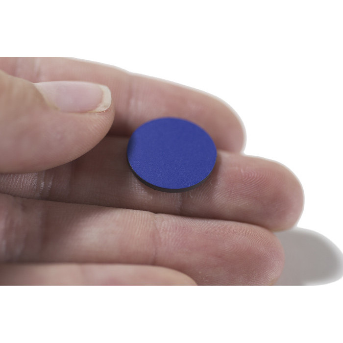 Ausschnitt aus Magnetfolie  Dm. 15 mm blau