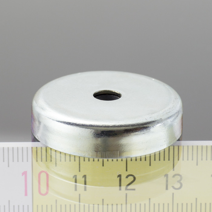 Flachgreifer Dm. 32, Höhe 7 mm, mit Innenbohrung für Senkschraube Dm. 5,5 – 27 g, 72 N