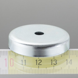 Flachgreifer Dm. 40, Höhe 8 mm, mit Innenbohrung für Senkschraube Dm. 5,5 mm