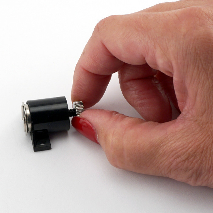 Möbelmagnet verstellbar mit Neodym Magnet - schwarz - kommerzielle Verpackung