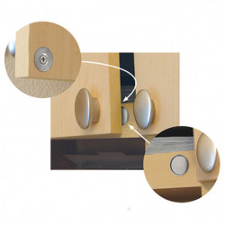 Magnetverschluss für Schränke 15,9 x 6,4 mm