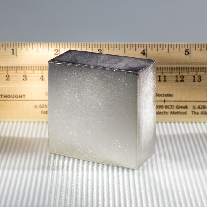 Neodym-Quadermagnet 50,8x50,8x25,4 N 80 °C, VMM6-N40