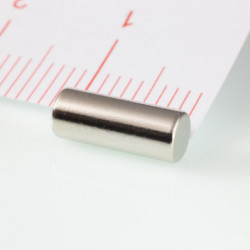 Neodym-Zylindermagnet Dm.4x10 N 80 °C, VMM8-N45