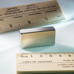 Neodym-Quadermagnet 40x20x10 N 80 °C, VMM10-N50