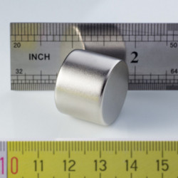 Neodym-Zylindermagnet Dm.25,8x20 N 80 °C, VMM7-N42