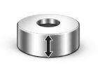 Neodym-Zylindermagnete mit Loch mit einer Höhe B von 0–5 mm