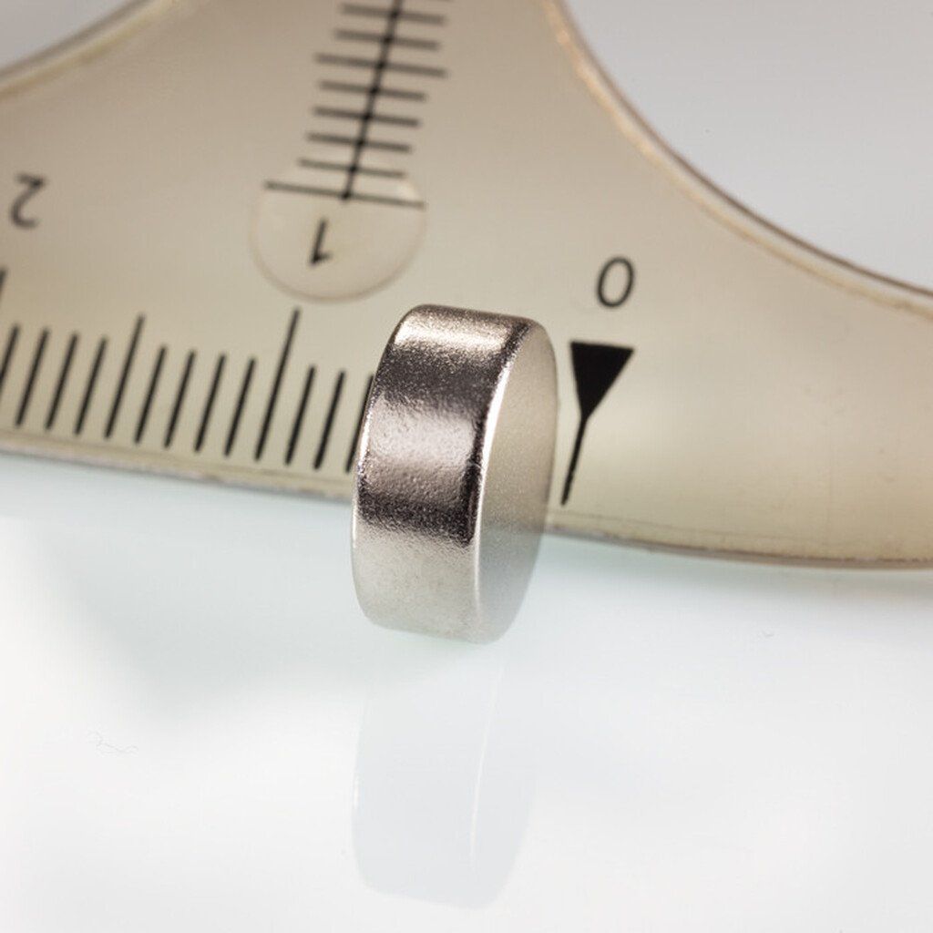 Neodym-Zylindermagnet Durchmesser 10x4 mm für stärkere Experimente mit Münzen