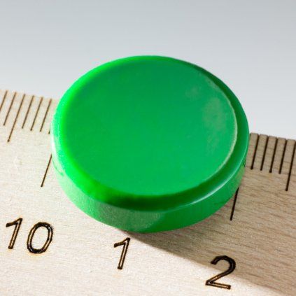 Grüner runder Ferritmagnet mit 20 mm Durchmesser für Schul- und Bürotafeln