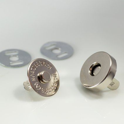 Runder zweiteiliger Magnetverschluss mit 18 mm Durchmesser für Handtaschen und Taschen