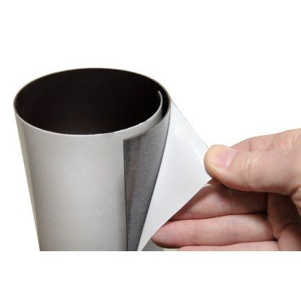 Schwarze selbstklebende Magnetfolie, 1 mm dick und 62 cm breit