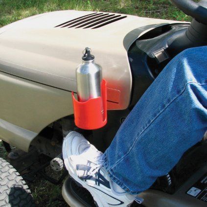 Roter magnetischer Becher- und Flaschenhalter für Stahlflächen