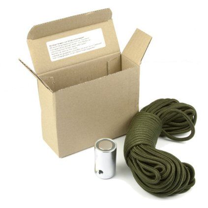 Einsteigerset zum Magnetfischen mit Magnet 30 × 50 mm und 15 Meter langem Seil