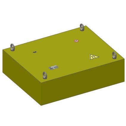 Ferrit-Magnetplatte MD 835 × 667 × 227 mm für Förderbänder