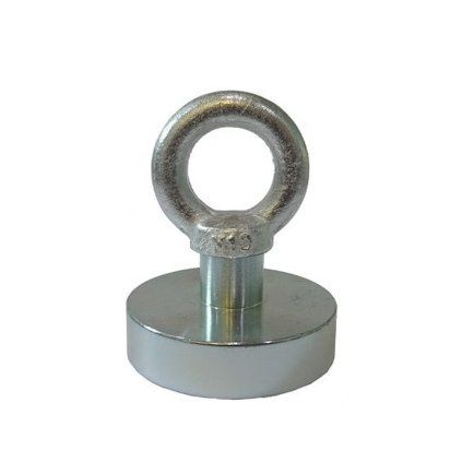 Einseitiger Neodym-Fishing-Magnet mit 60 mm Durchmesser und einer angegebenen Kraft von 162 kg