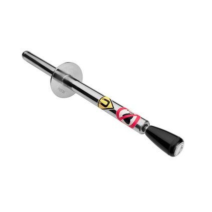 Magnetischer Prüfstab aus Edelstahl mit 28 mm Durchmesser und Kunststoffgriff